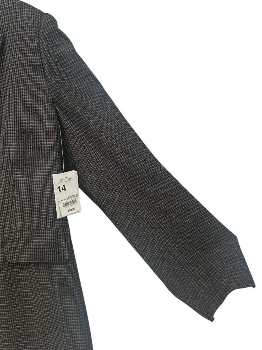 Vtg Women’s Jacqueline Ferrar Blazer Jacket Lined Plaid Sz 14 Career Office - Picture 4 of 15